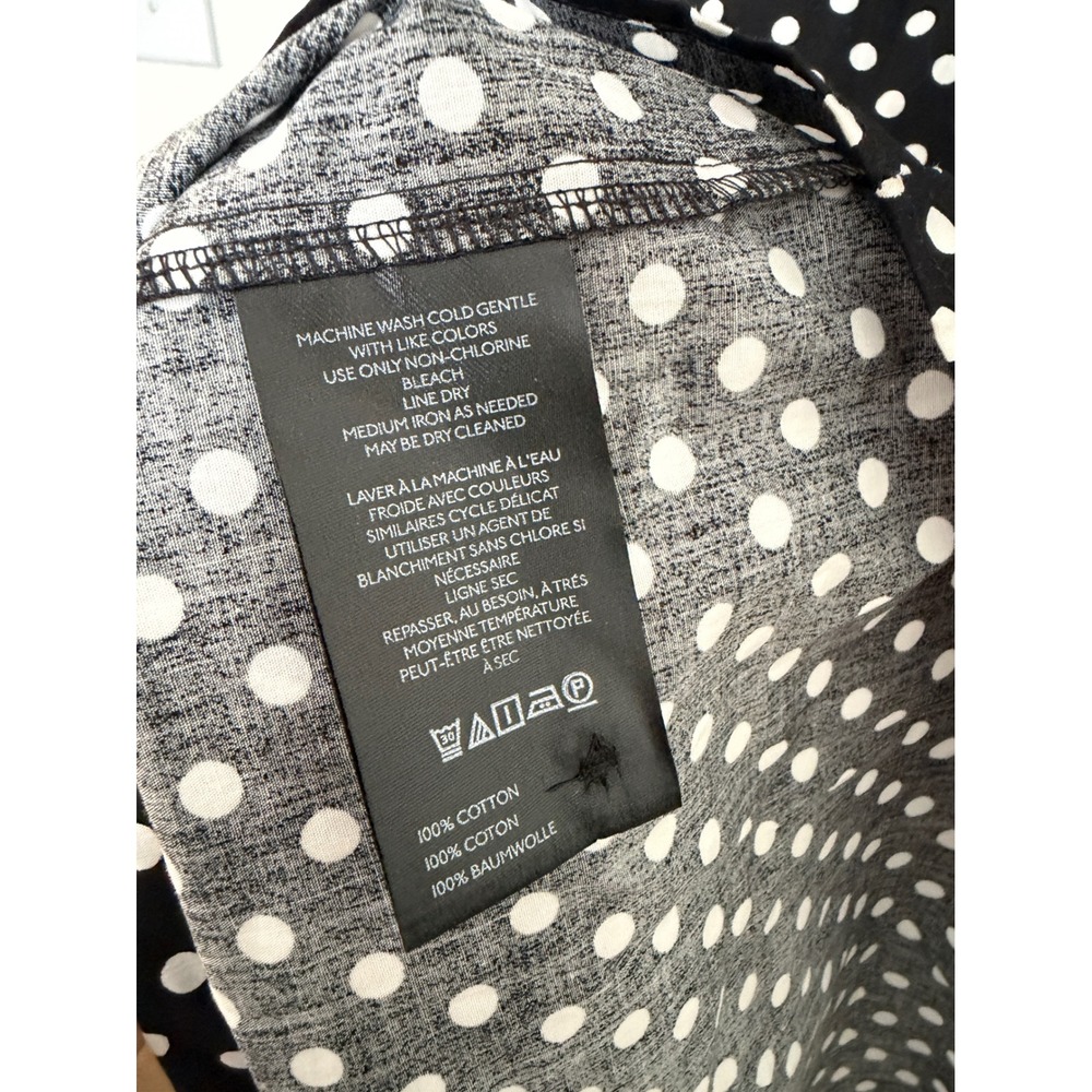 Anthropologie Maeve Bettina Tiered Cotton Midi Dress Polka Dot Swan Size S - Picture 6 of 11